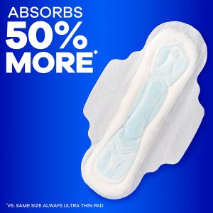 Always Maxi Size 2 Long Super Pads With Wings, Unscented